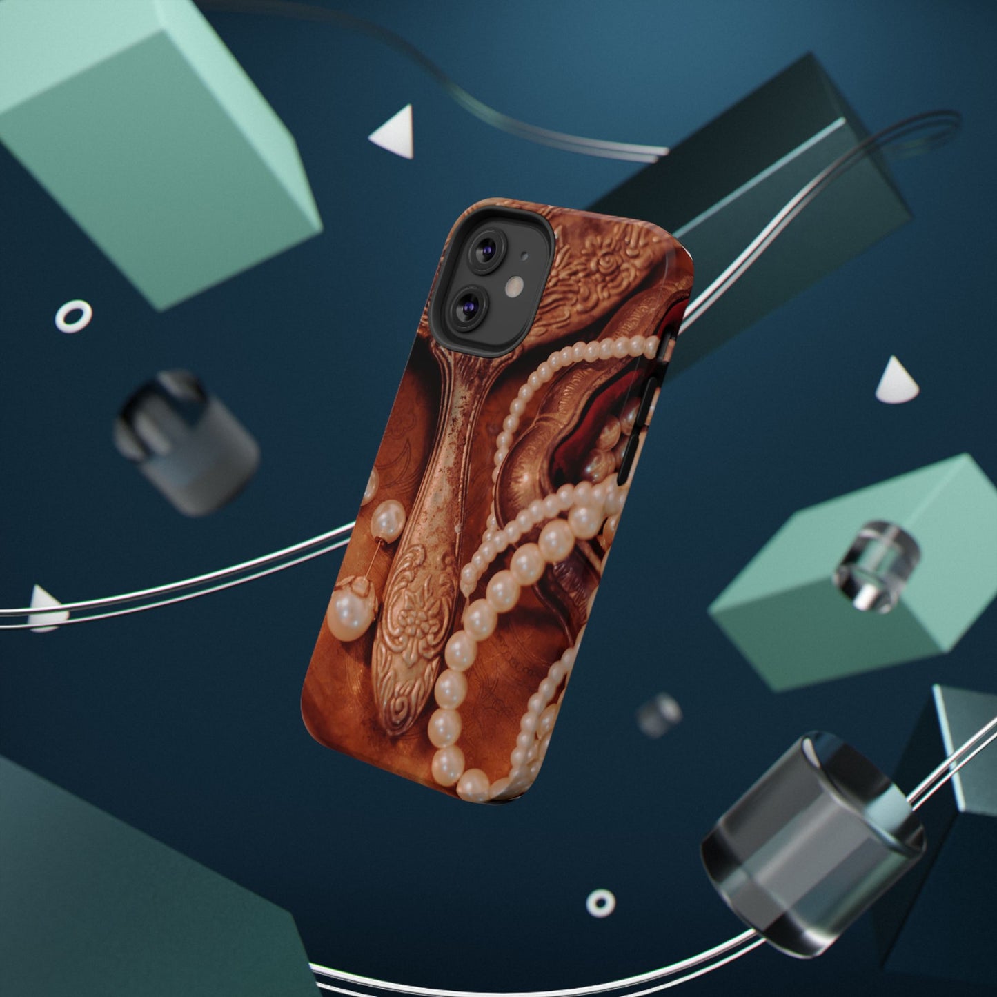 Impact-Resistant Phone Case – Bronze Vanity