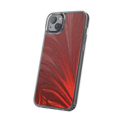 Clear Phone Case – Crimson Current