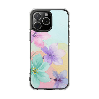 Clear Magnetic Phone Case – Water Petal