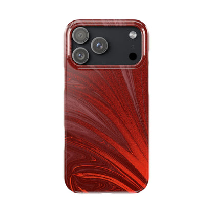Slim Phone Case — Crimson Current