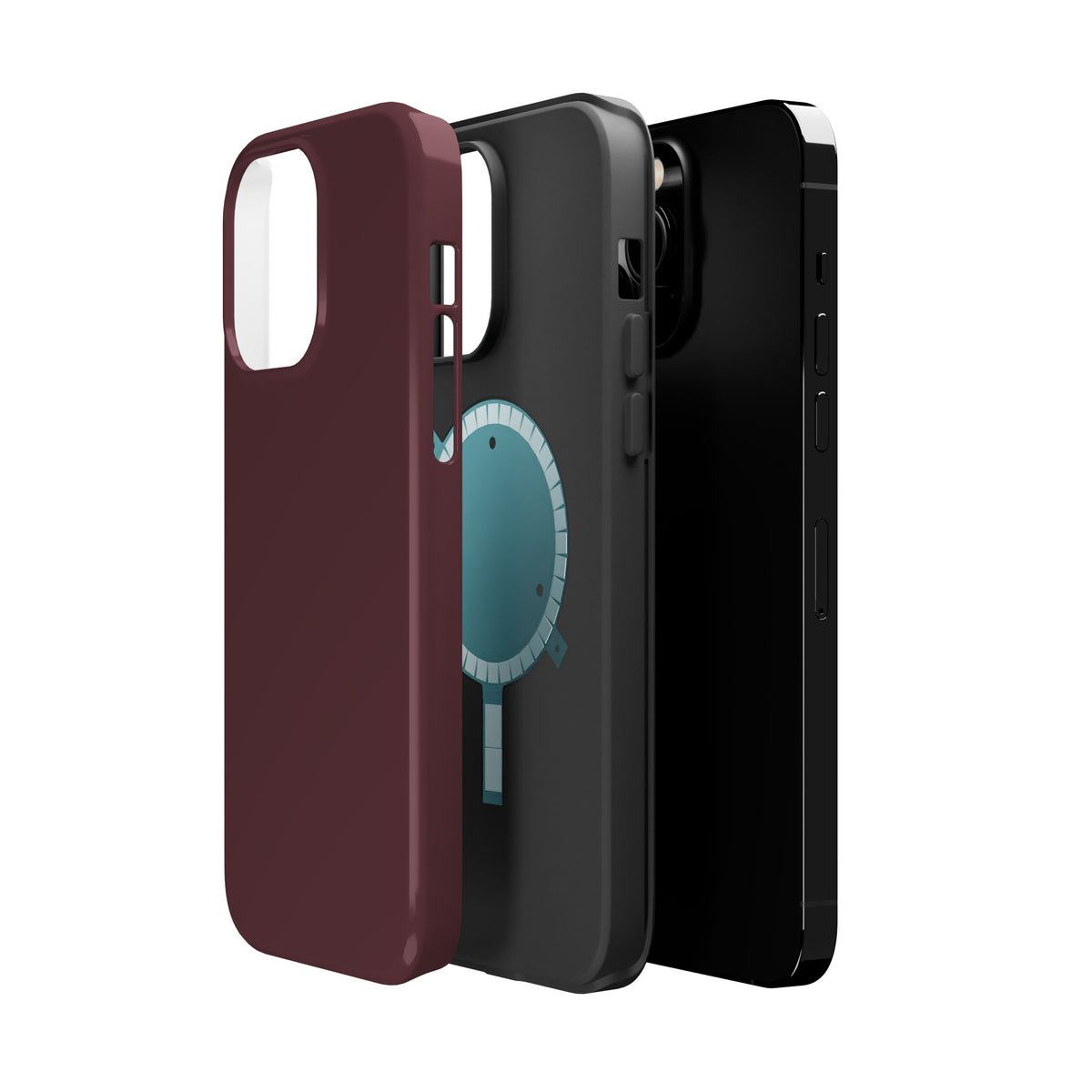 Wireless-Charging Compatible Case – Mulled Wine – Compatible with iPhone 13–17 & Samsung Galaxy S25–S26 Series