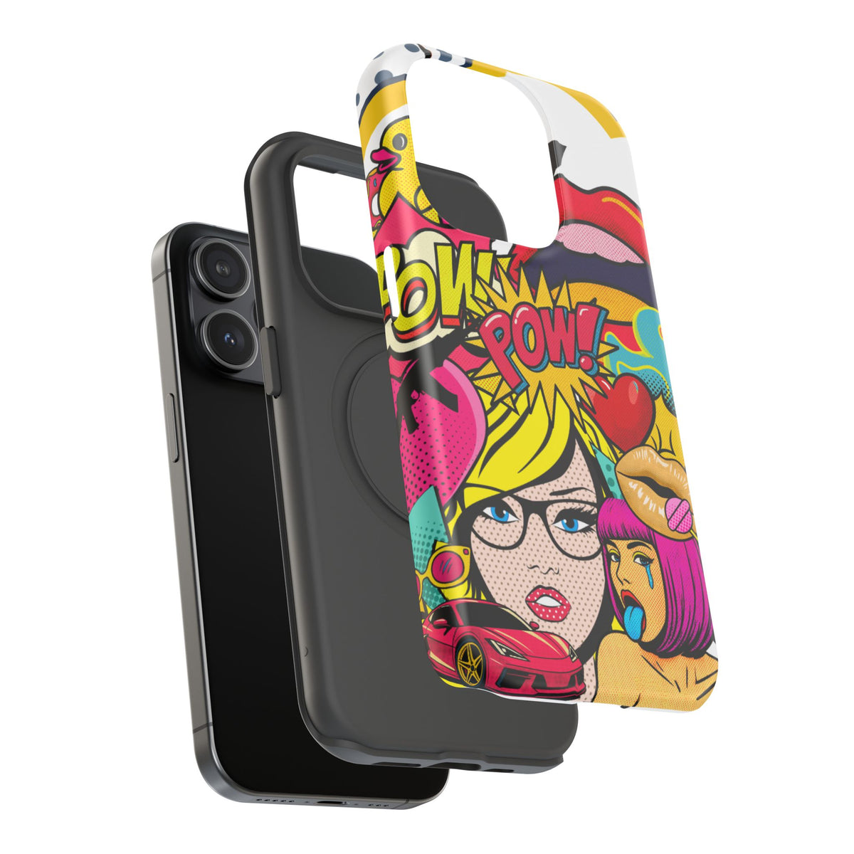 Impact-Resistant Phone Case – Pop Off – Compatible with iPhone 11–17 & Samsung Galaxy S22–S26 Series