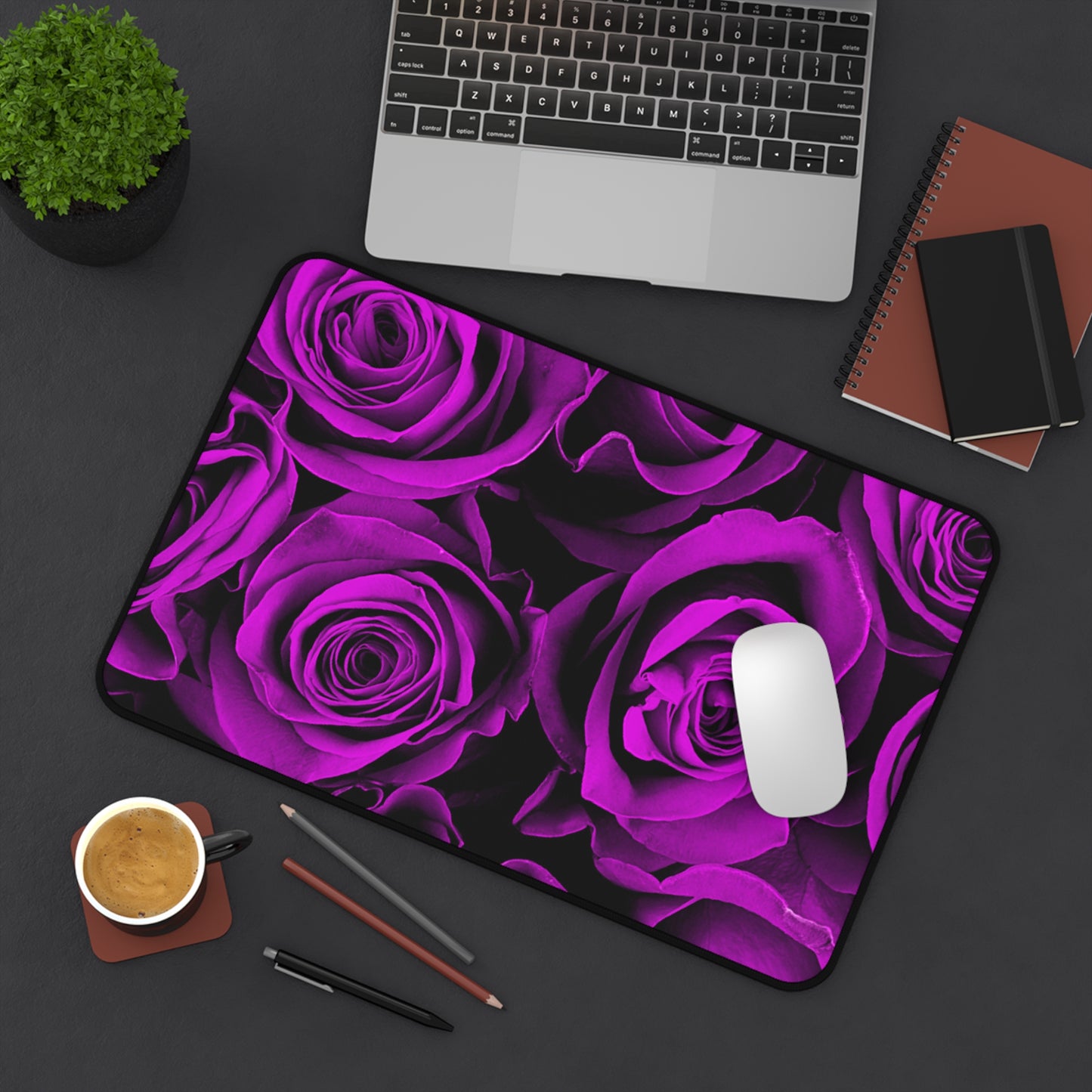 Desk Mat – Amethyst Roses