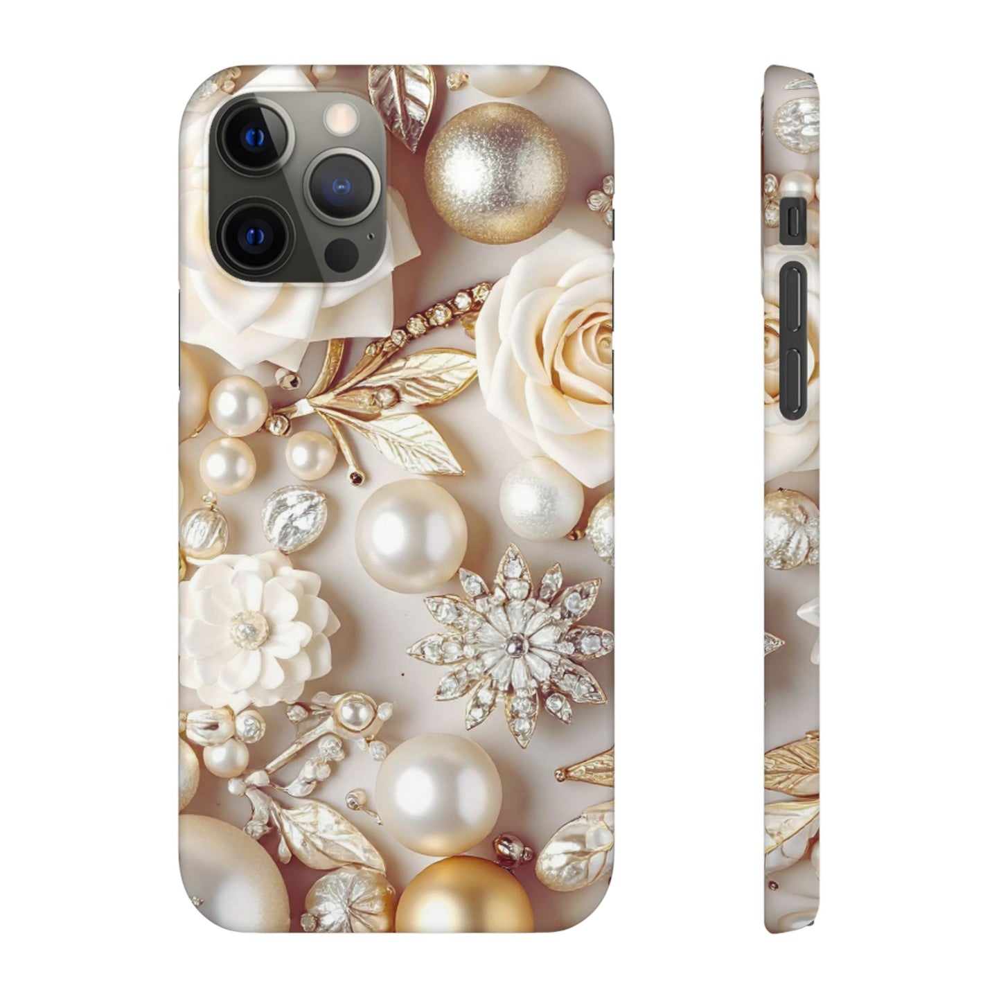 Snap Phone Case – Ivory Opulence