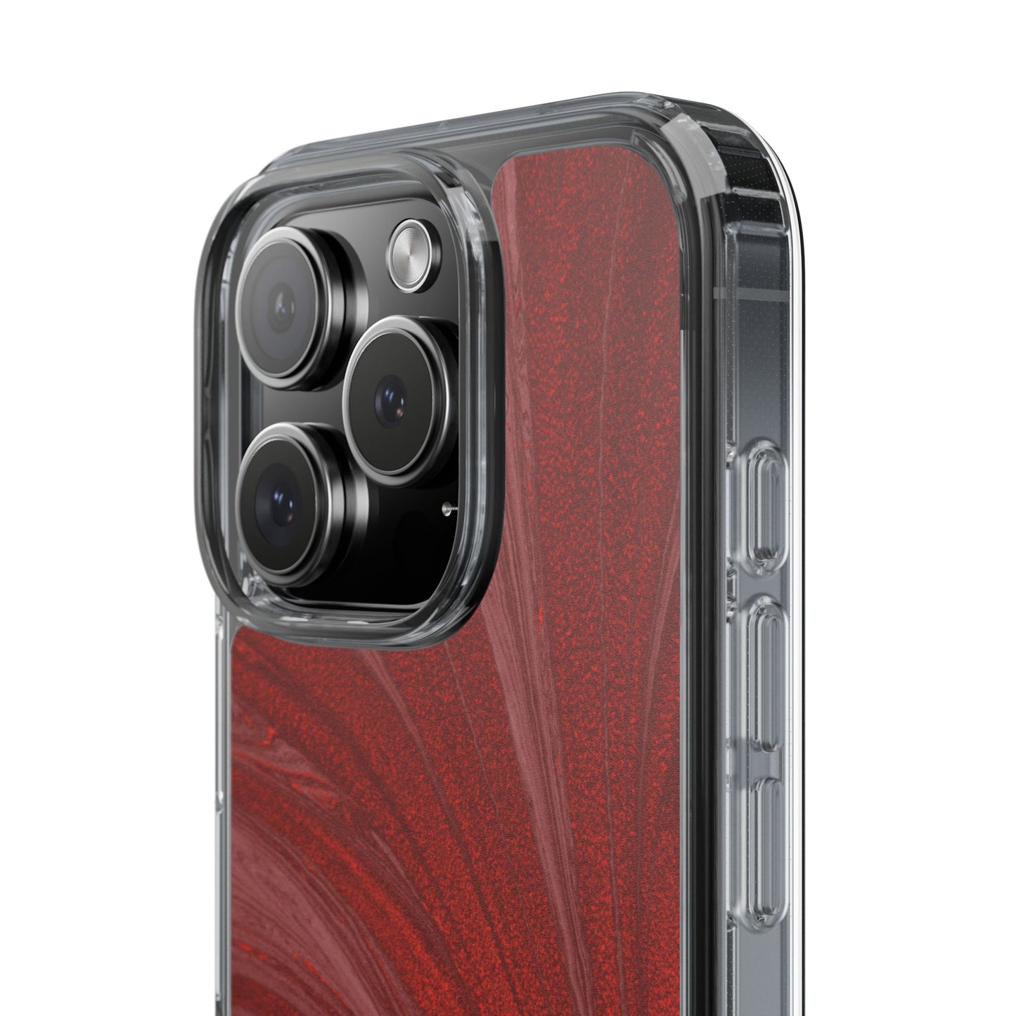 Clear Phone Case – Crimson Current