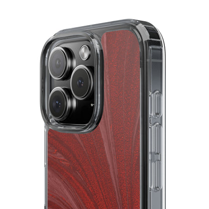 Clear Phone Case – Crimson Current