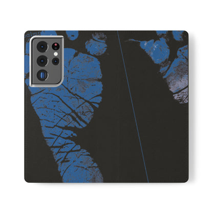 Flip Case – Mom’s Little Blue Footprints