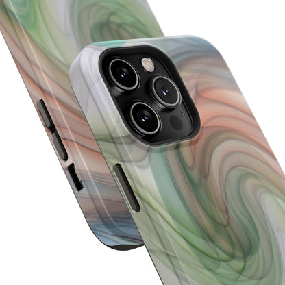 Impact-Resistant Phone Case – Marble Flow