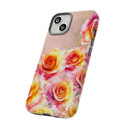 Protective Phone Case – Sunset Roses