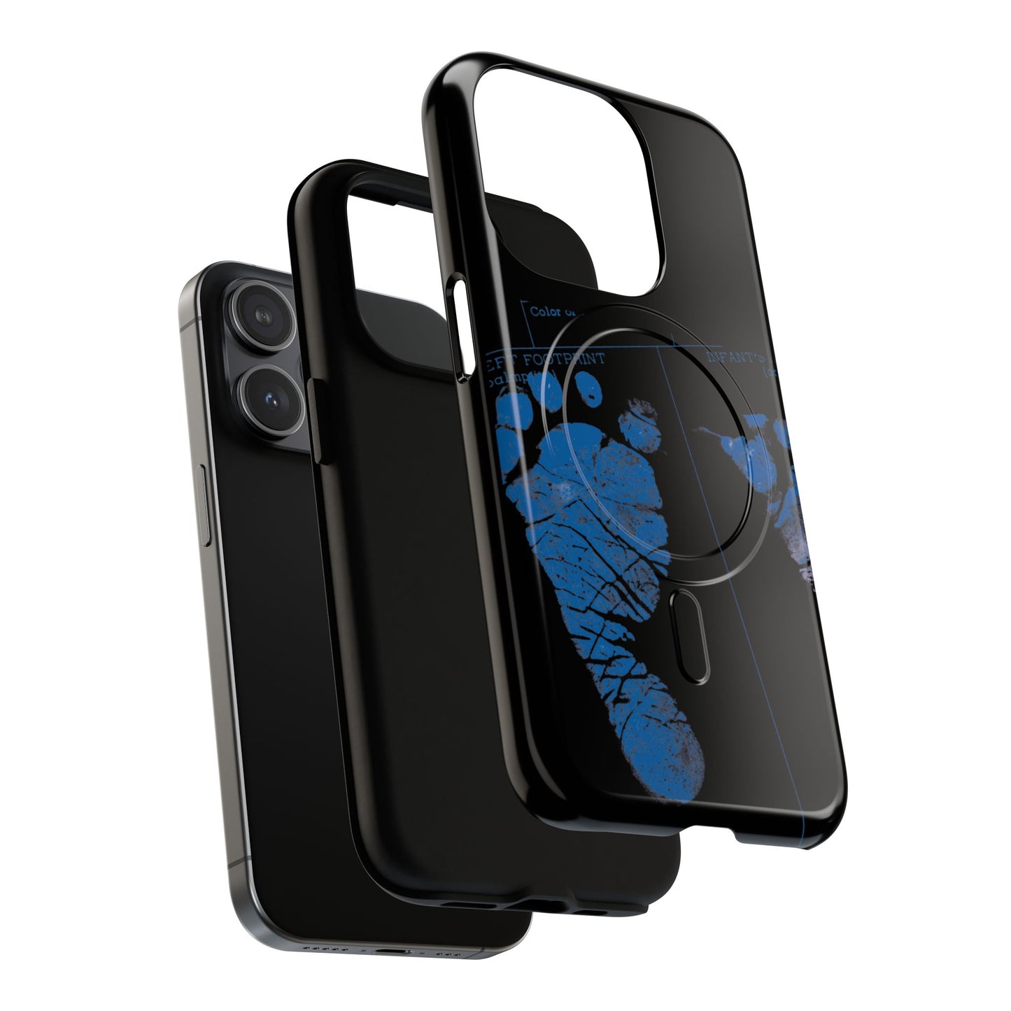 Protective Magnetic Phone Case – Mom’s Little Blue Footprints