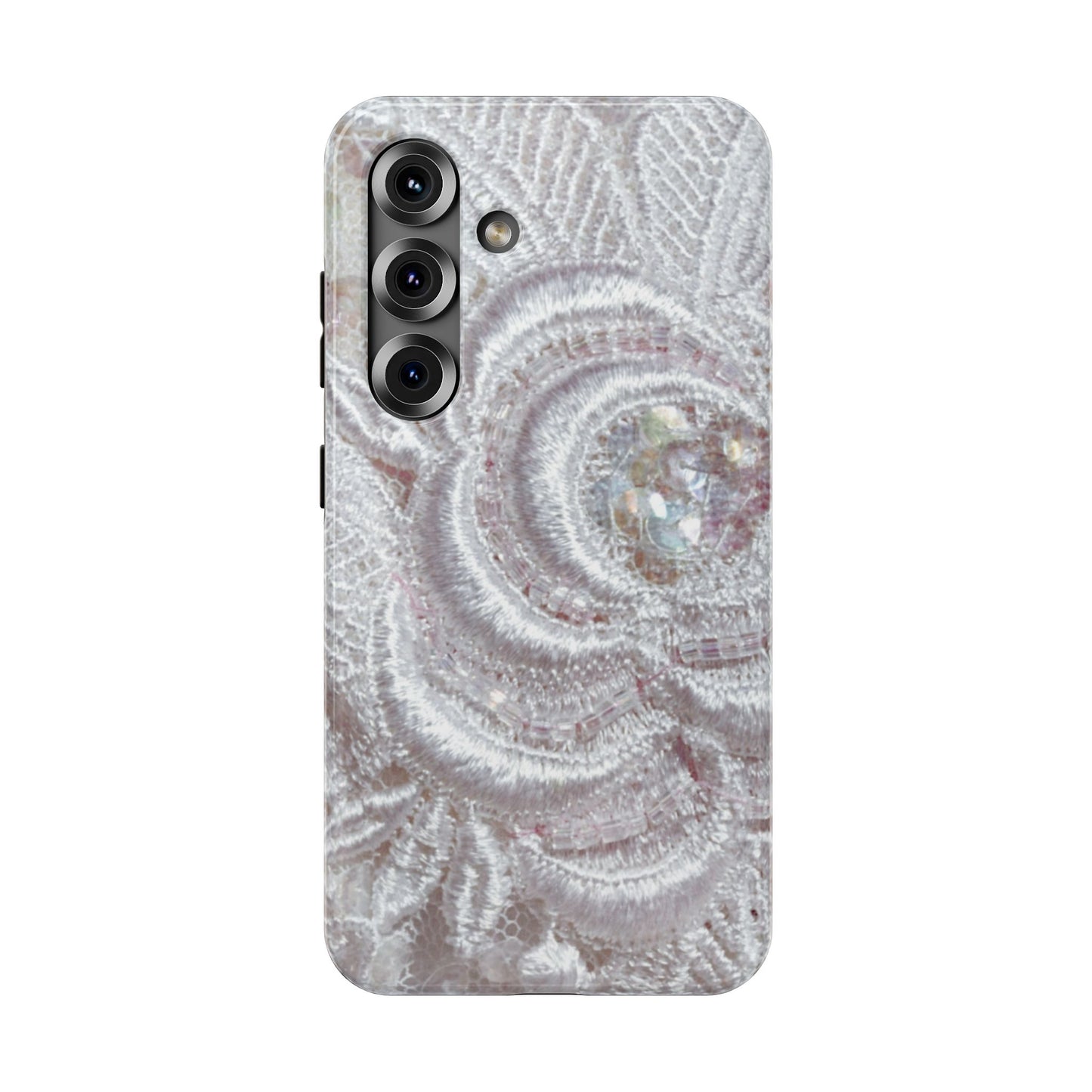 Impact-Resistant Phone Case – Lace Veil