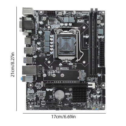 H310 Computer Motherboard 32GB LGA1151 Desktops Motherboard Vga/Hdmi-Compatible/Dvi Ports Micro-Atx DDR4 Motherboard