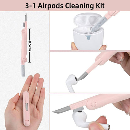 Laptop Keyboard Dust Cleaner Brush Set, 7-In-1 Electronics Dust Remover with Key Puller Multifunctional Cleaning Tool