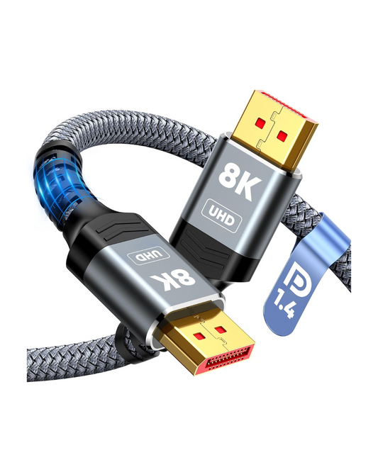 8K DisplayPort 1.4 Cable - VESA Certified 6.6ft DP Cable