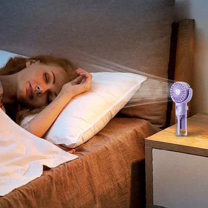 16.8 Cm 4-Speed Rechargeable Handheld Mini Fan