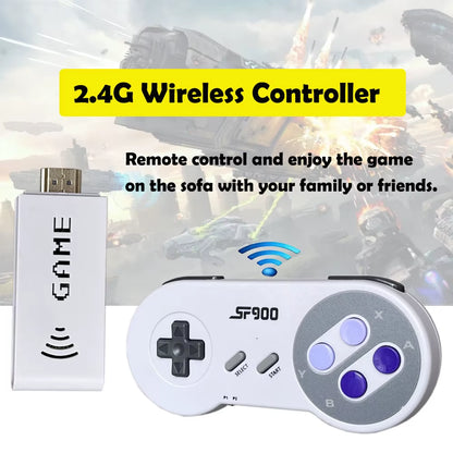 SF900 Retro Game Console HD Video Game Stick with 1500 Games for SNES Wireless Controller 16 Bit Consolas De Videojuegos