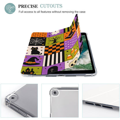 Tablet Case with Pencil Holder – Spooky Patchwork