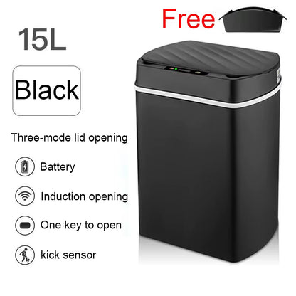 Smart Trash Can for Kitchen House Smart Home Dustbin Wastebasket Bathroom Automatic Sensor Trash Can Garbage Bin Cleaning Tools