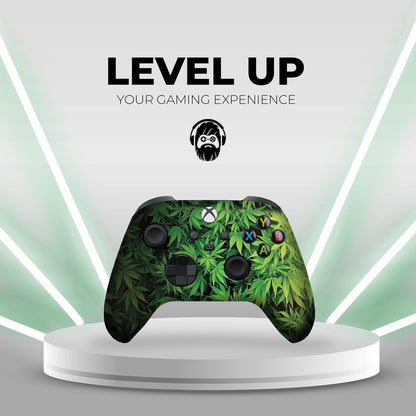 Weed Plants Custom X-Box Controller Wireless Compatible with X-Box One/Series X/S Proudly Customized in USA with Permanent HYDRO-DIP Printing(Not JUST a SKIN) (MODDED)
