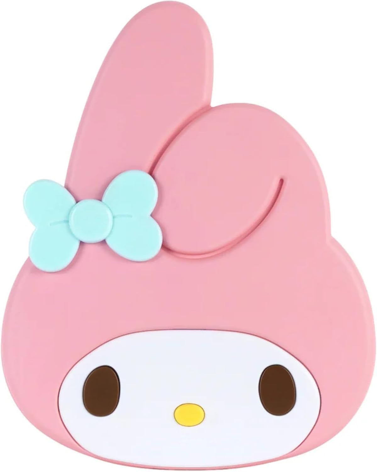 Impressions Vanity My Melody LED Compact Mirror for Purse, Travel Lighted Makeup Mirror with 3X Magnification, Adjustable Brightness, Soft Touch Sensor Button, and My Melody Figural Shaped Design