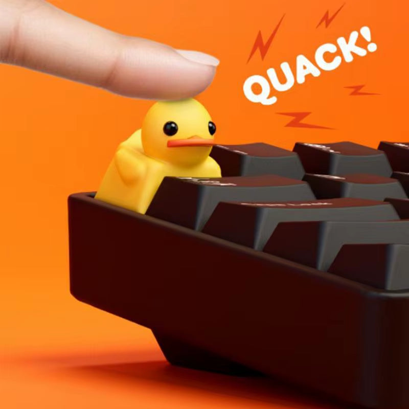 Cute Keyboard Key Caps Yellow Duck Keycaps Resin Single Cover Replacement Parts Cute Decor Game Accessories General Compatibilit