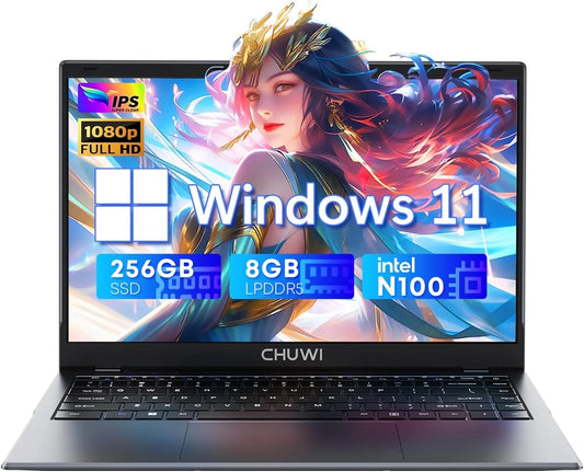 Gemibook Xpro 14" Laptop,256Gb SSD 8GB Ram,Windows 11,12Th Gen Intel Alder Lake N100,2025 Upgrade Ultra Thin Notebook Gaming Computer,2160*1440 IPS Display,Wi-Fi,Bluetooth 5.1