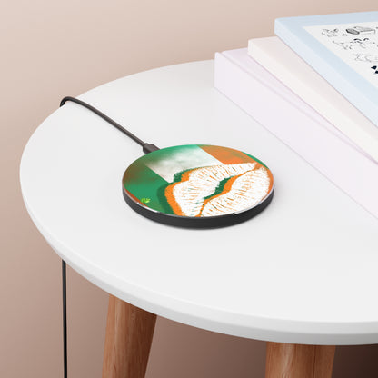 Wireless Charger – Irish Lip Print St. Patrick’s Day Design