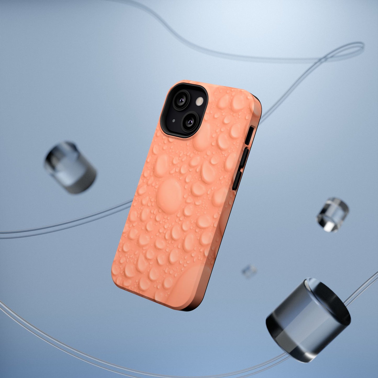 Impact-Resistant Phone Case – Apricot Rain