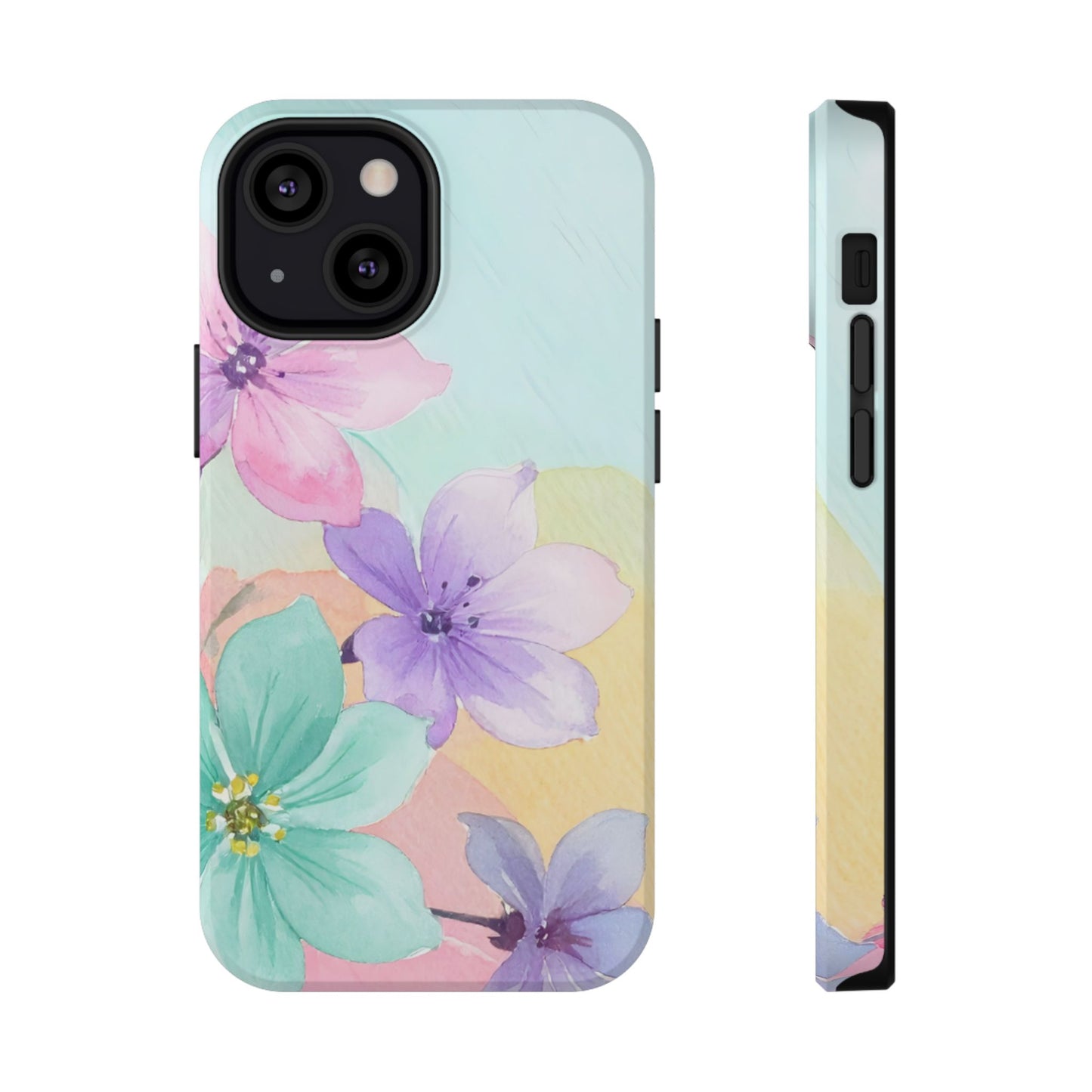 Impact-Resistant Phone Case – Water Petal