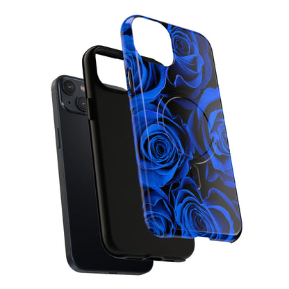 Protective Magnetic Phone Case – Midnight Bloom