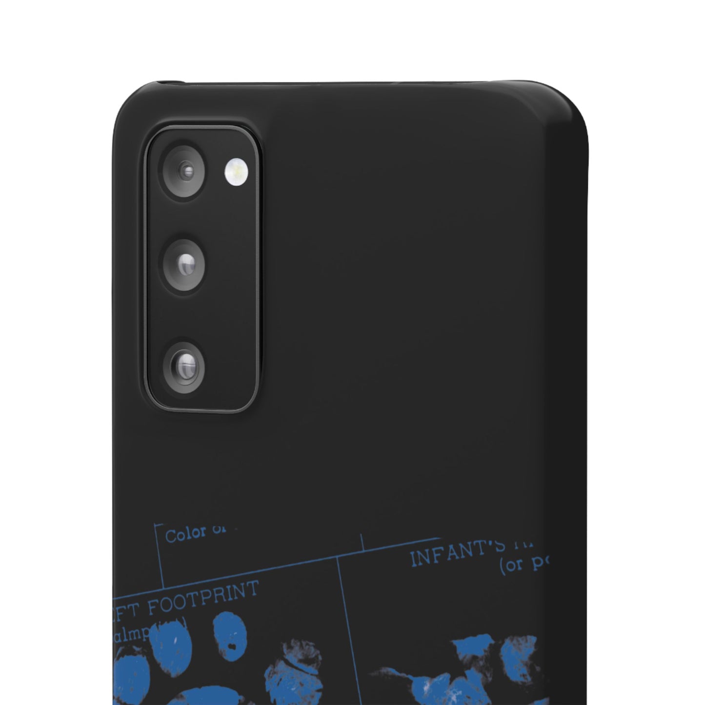 Snap Phone Case – Mom’s Little Blue Footprints