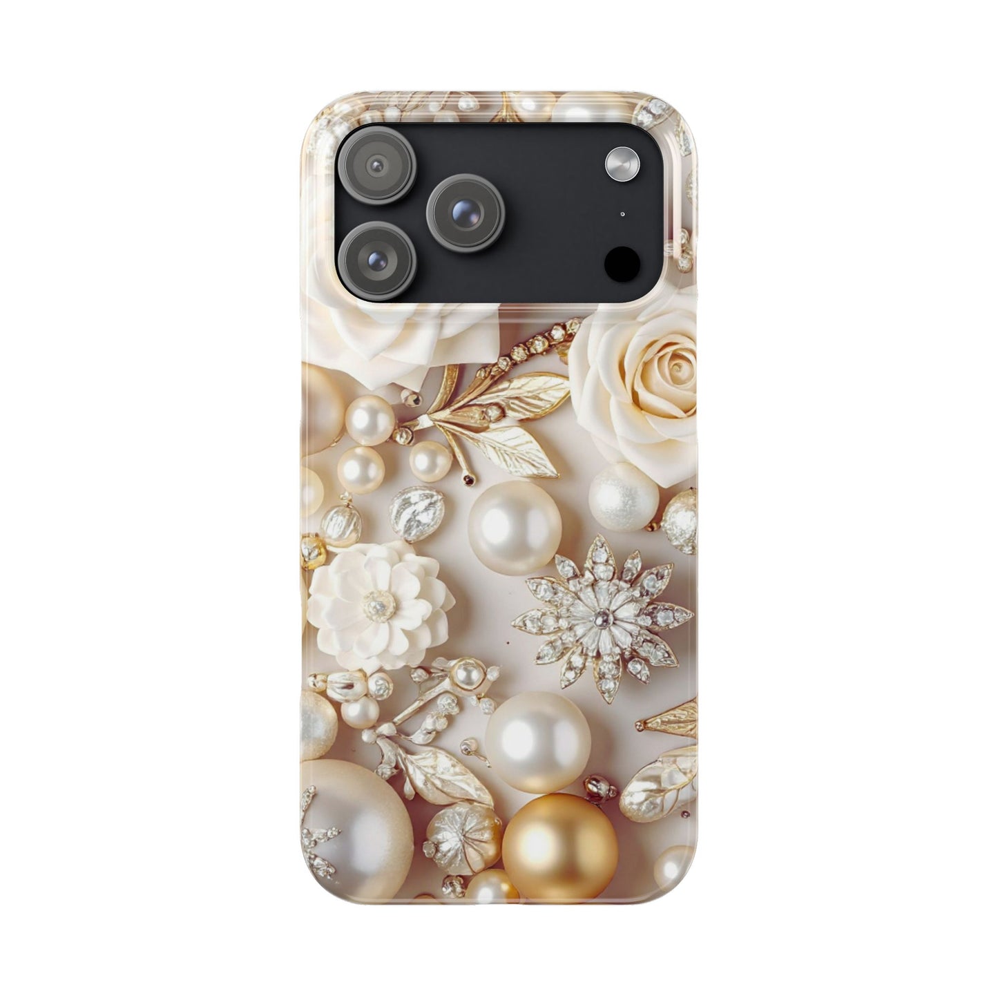 Slim Phone Case – Ivory Opulence