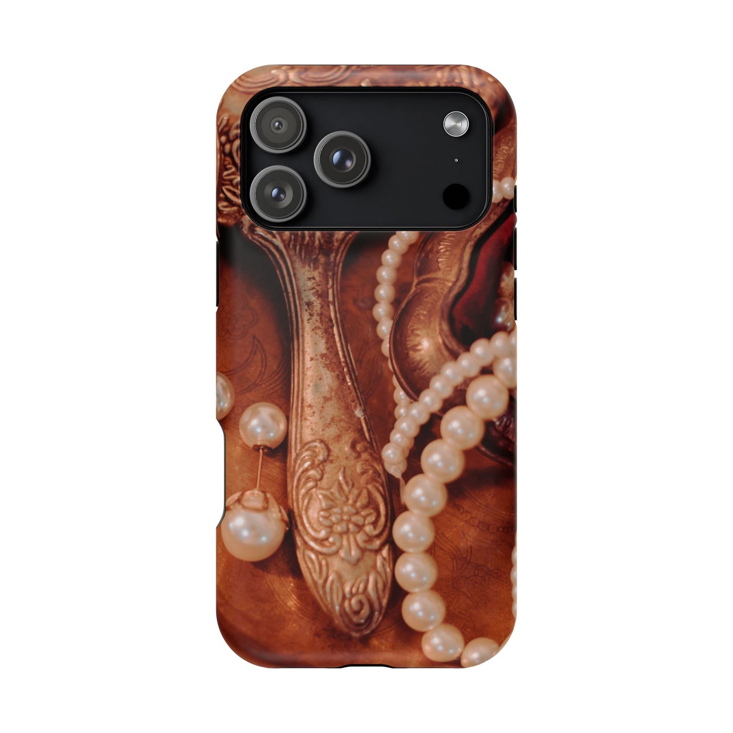 Impact-Resistant Phone Case – Bronze Vanity