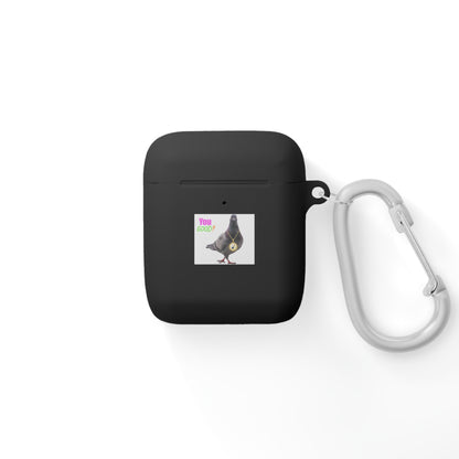 Wireless Earbud Case Cover – Pigeon Design Slim Drop Protection with Carabiner Clip