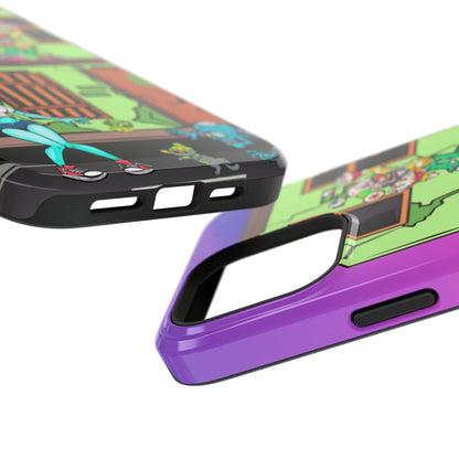 Zombie Arcade Phone Case — Colorful Cartoon Horror Impact-Resistant iPhone Cover