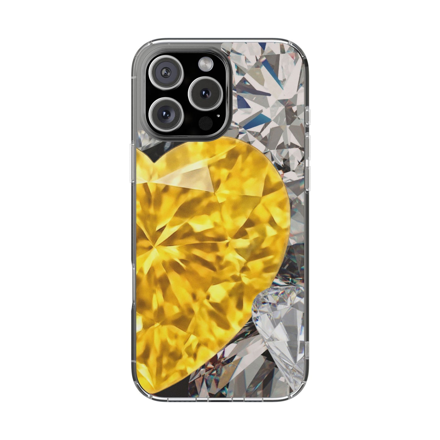 Clear Phone Case – Heart of Gold