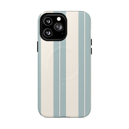 Protective Magnetic Phone Case - Coastal Stripe
