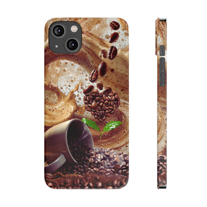 Slim Phone Case – Love at First Sip – Compatible with iPhone 11–17 Series