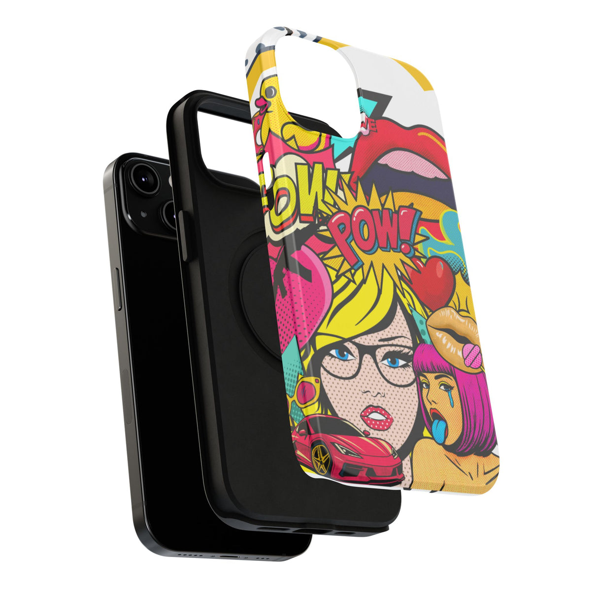 Impact-Resistant Phone Case – Pop Off – Compatible with iPhone 11–17 & Samsung Galaxy S22–S26 Series