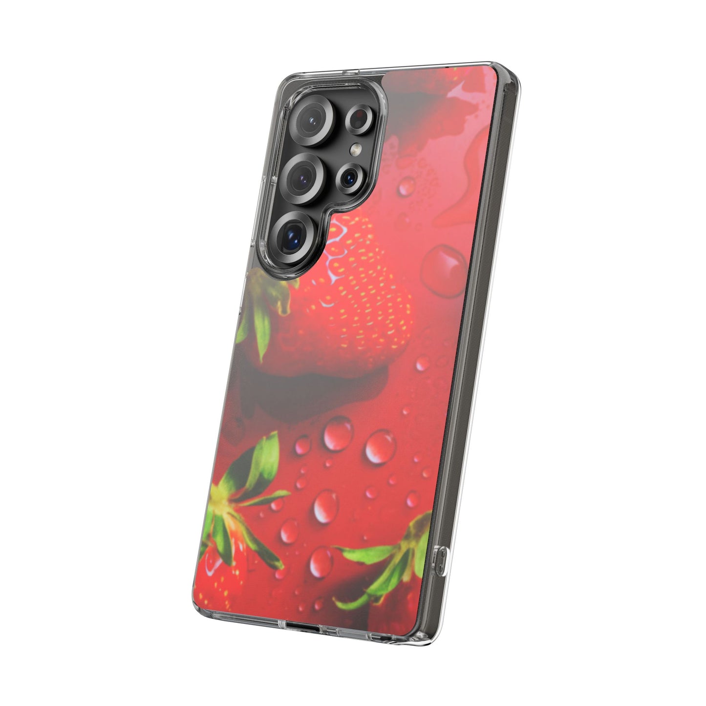 Clear Phone Case – Strawberry Drip