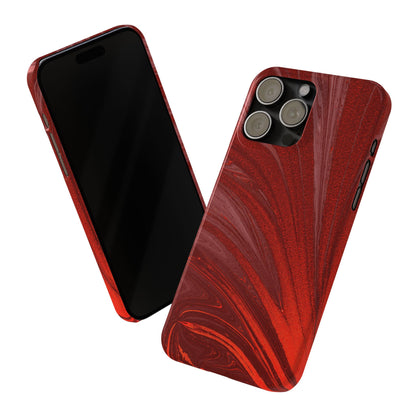 Slim Phone Case — Crimson Current