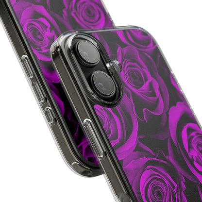 Clear Phone Case – Amethyst Roses