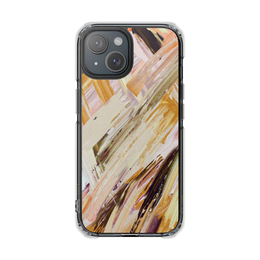 Clear Magnetic Phone Case – Brush & Bronze