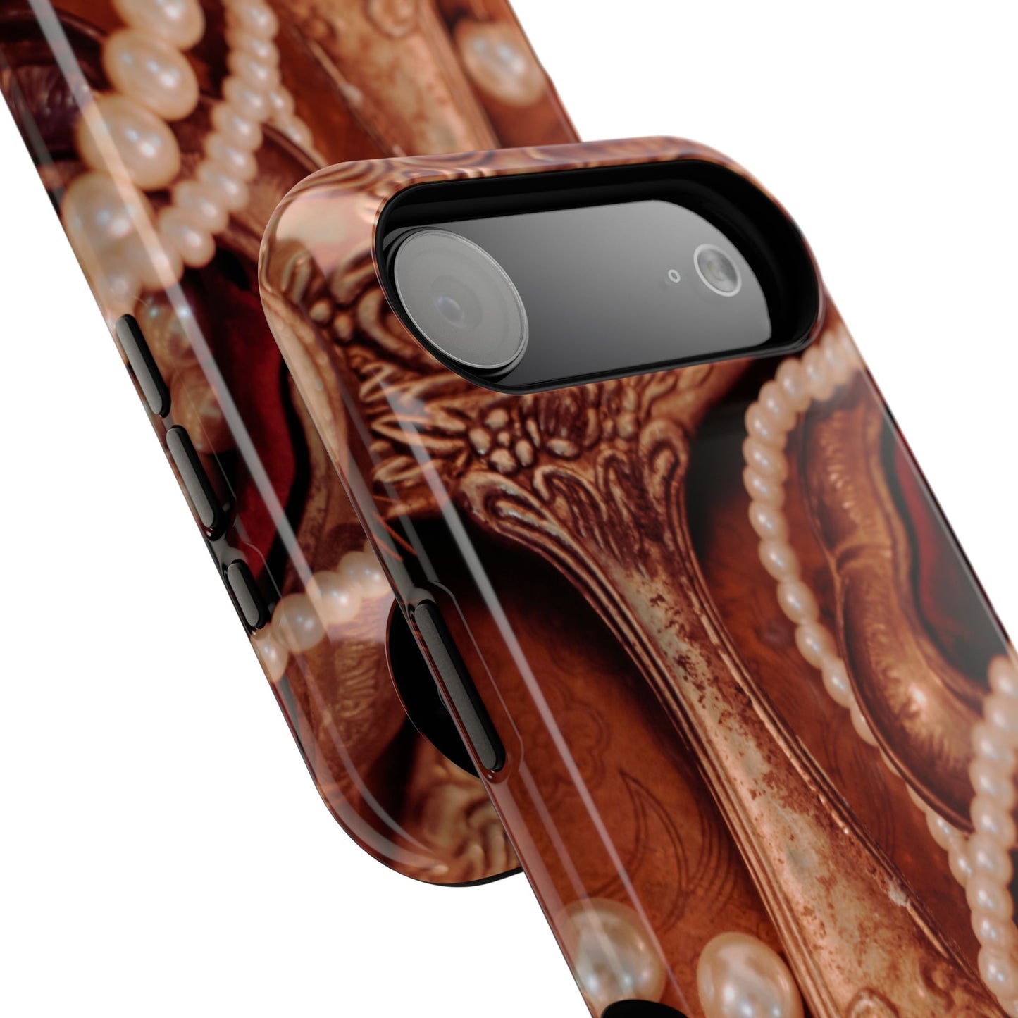 Impact-Resistant Phone Case – Bronze Vanity
