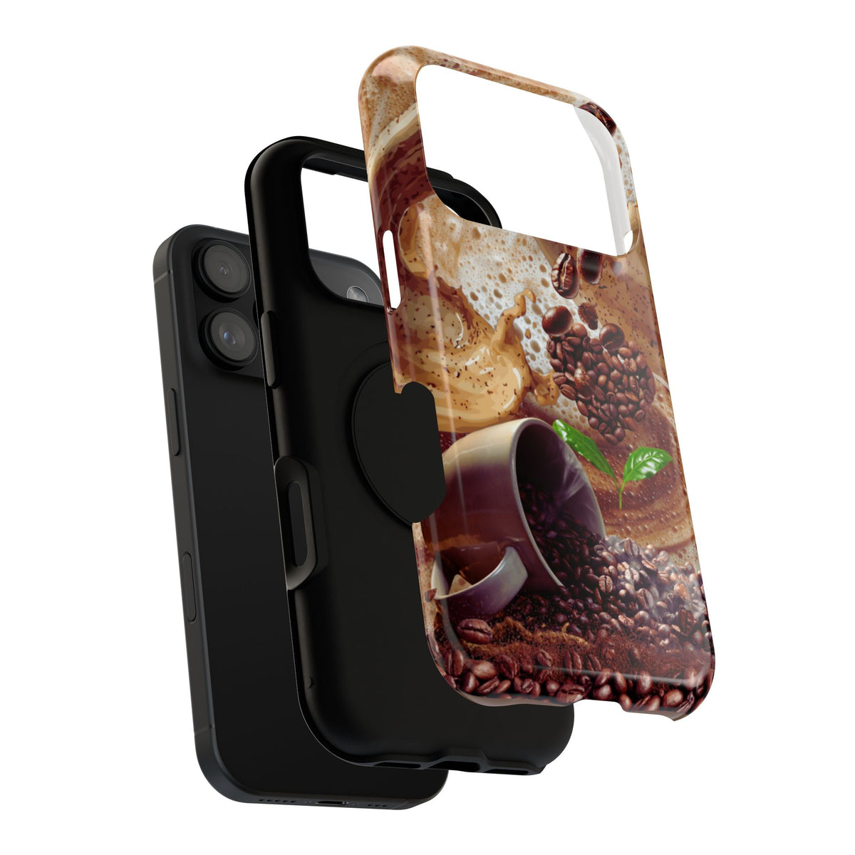 Impact-Resistant Phone Case – Love at First Sip – Compatible with iPhone 11–17 & Samsung Galaxy S22–S26 Series