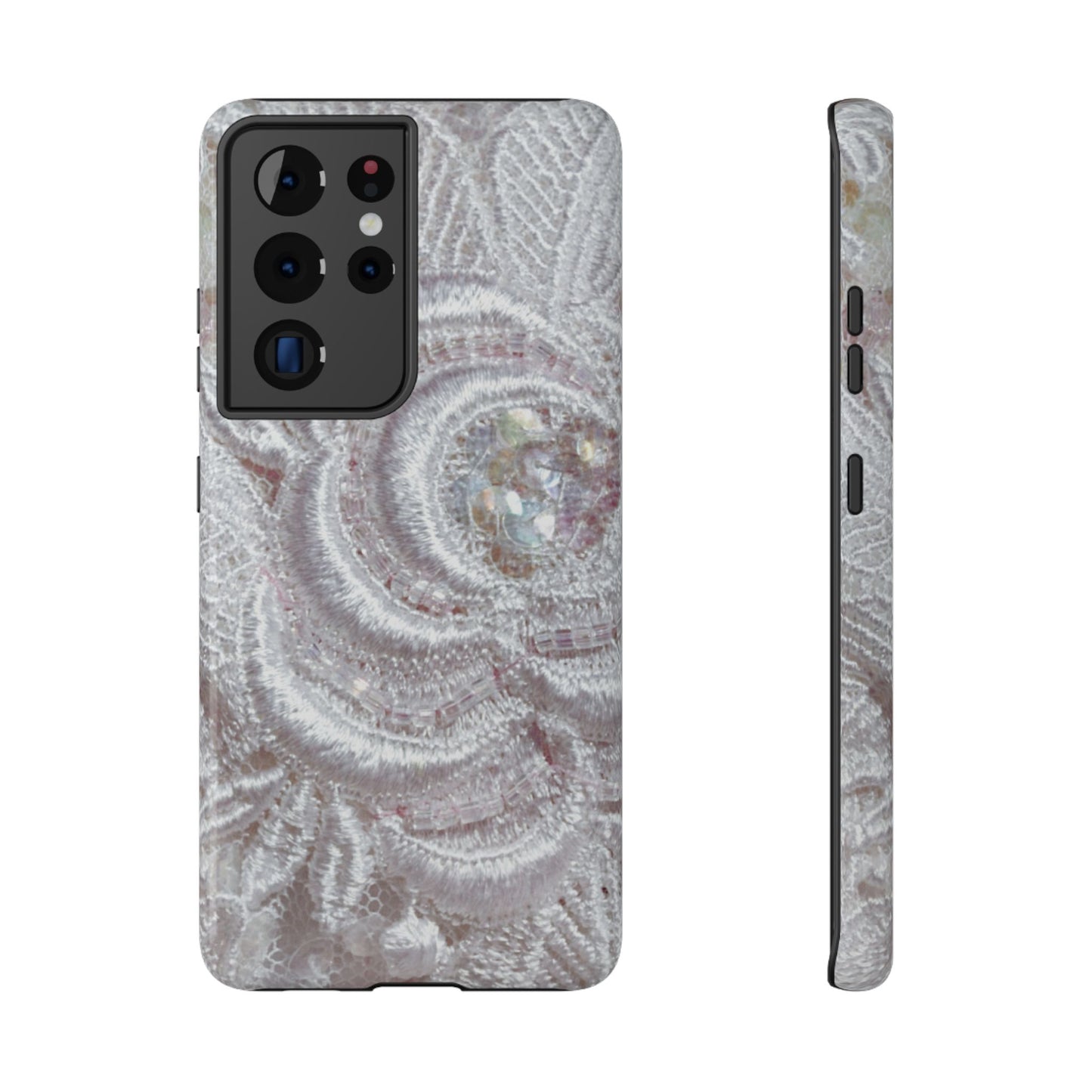 Impact-Resistant Phone Case – Lace Veil