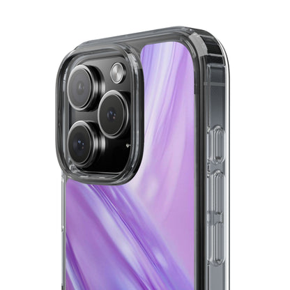 Clear Phone Case – Lavender Wave