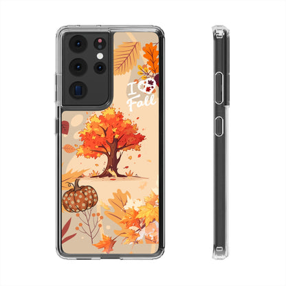 Clear Phone Case – Fall in Love