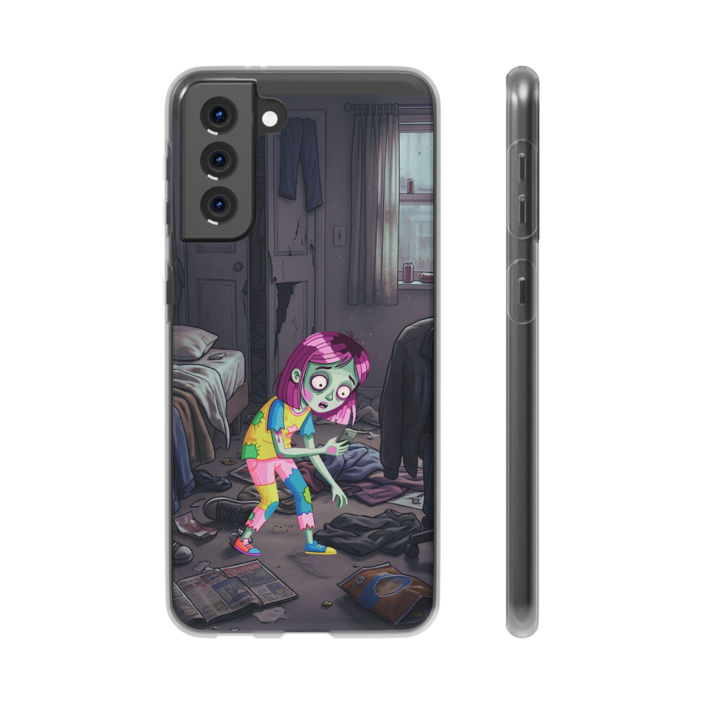 Zombie Girl Phone Case — Cute Creepy Cartoon Phone Cover