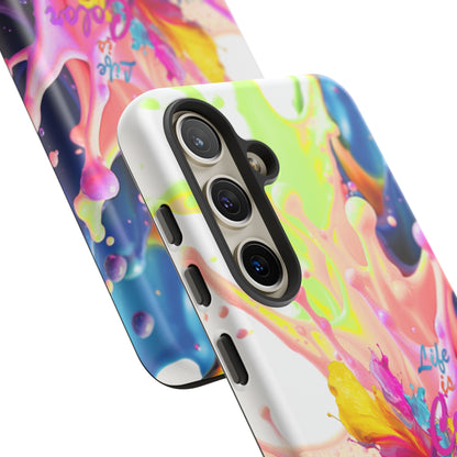 Color Splash Phone Case — “Life in Color” Protective Tough Case